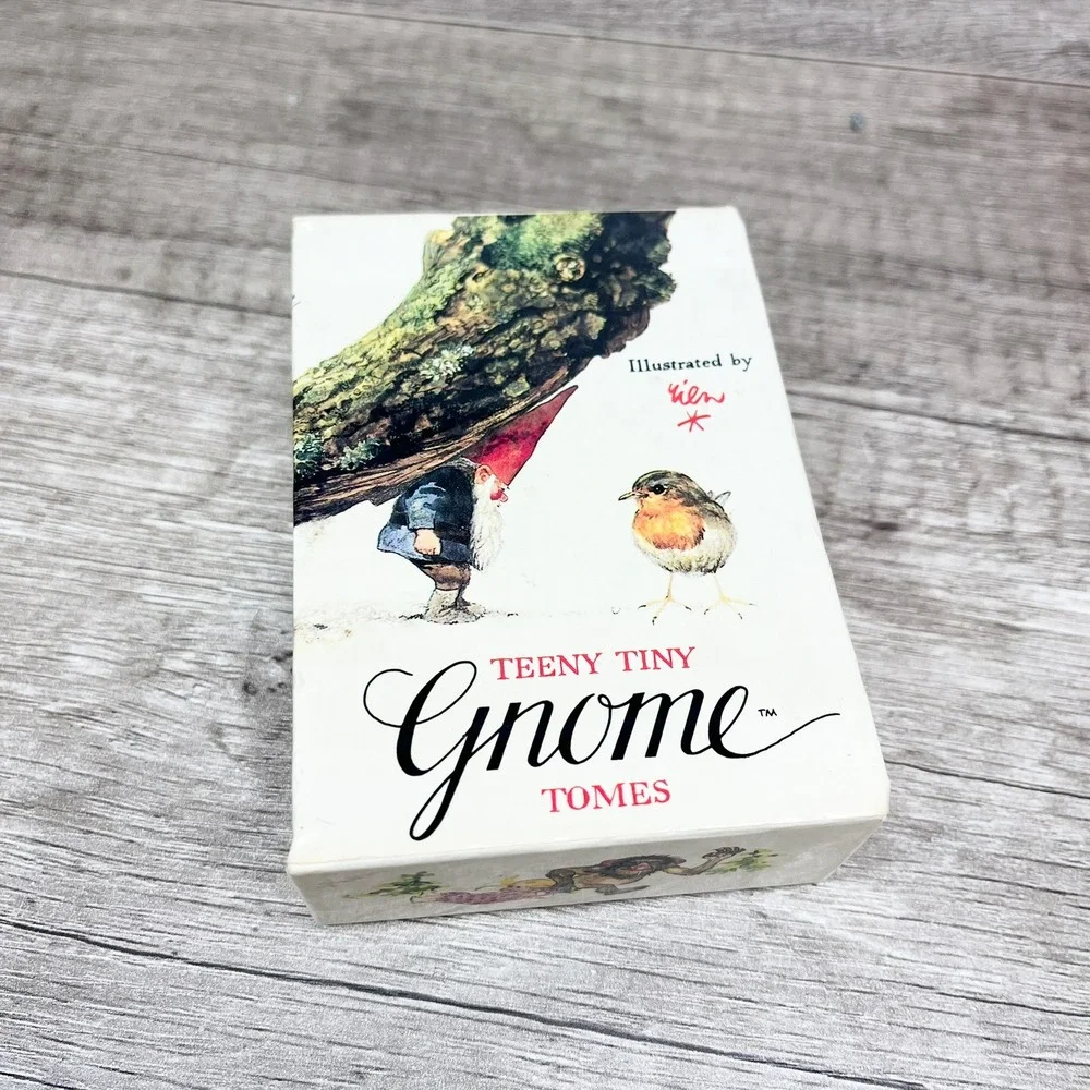 Teeny Tiny Gnome Tomes 1981 Mini Book Set Rien Poortvliet Harry N Abrams 3 Vol